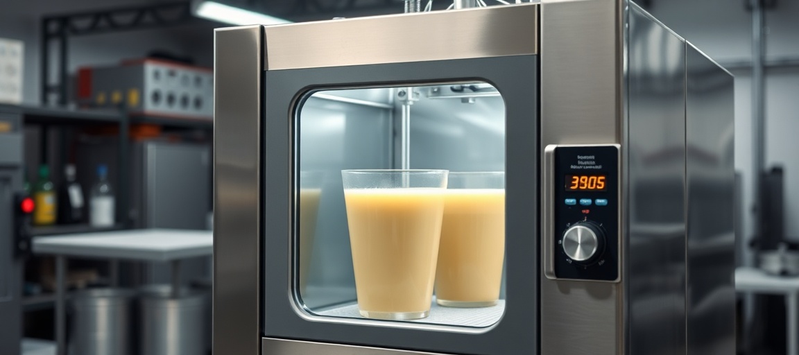 Pasteurisateur professionnel (illustration)