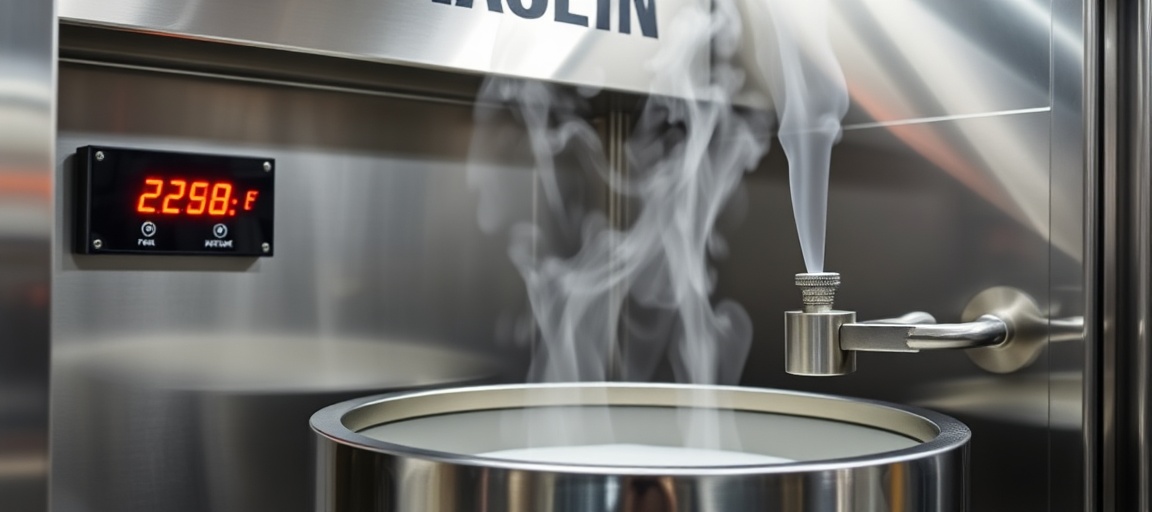 Pasteurisateur professionnel (illustration)