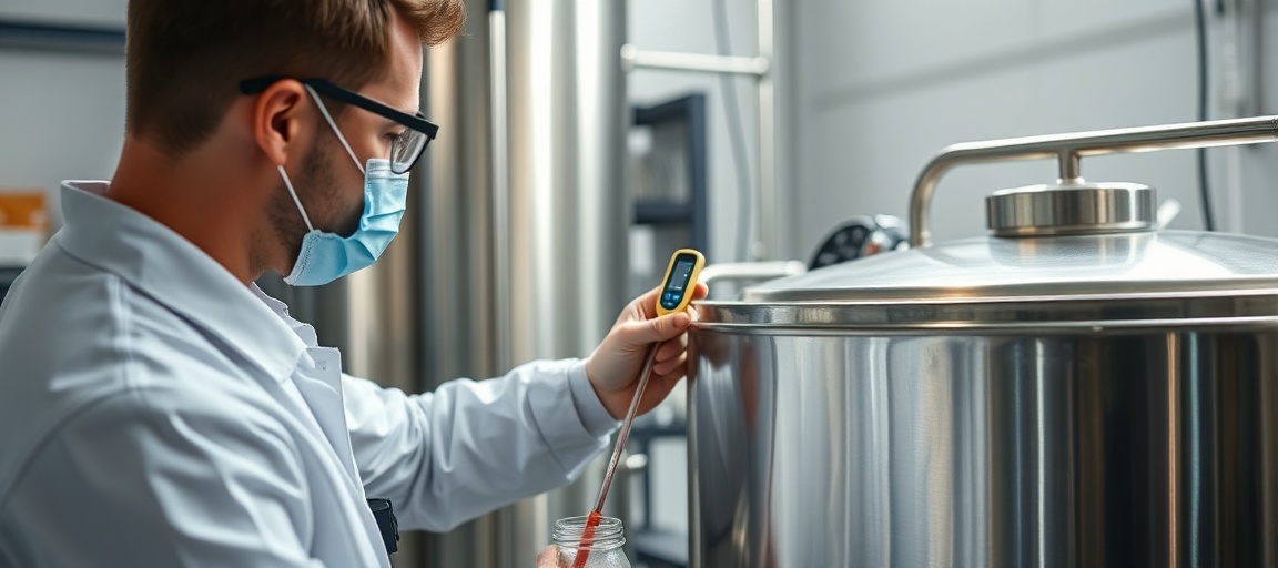 Pasteurisateur professionnel (illustration)