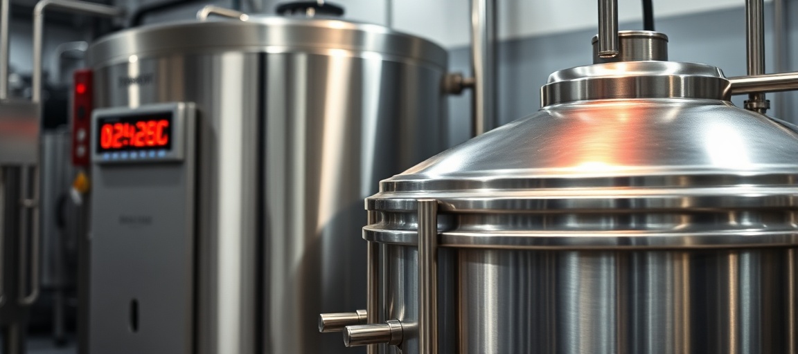 Pasteurisateur professionnel (illustration)
